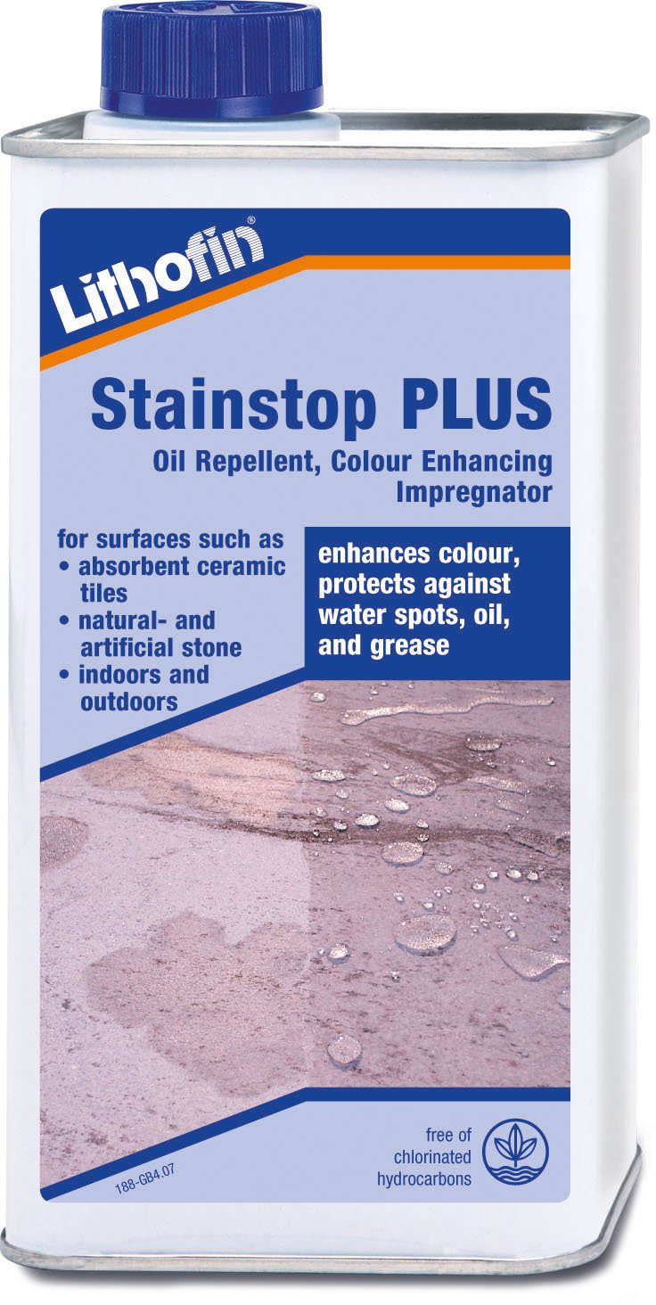 Lithofin Stainstop PLUS oil repellent, colour enhancing impregnator