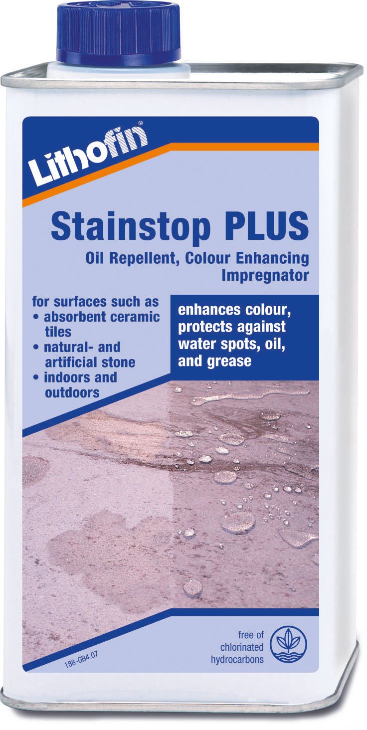 Lithofin Stainstop PLUS oil repellent, colour enhancing impregnator 